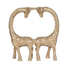 Metal 10\" Giraffe Couple - Gold