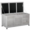 Outsunny 75 Gallon Wooden Storage Box Patio Deck Box Bench, Garden Backyard Outdoor Storage Containe