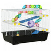 Pawhut 31\" Large Hamster Cage, Small Animal House, Multi-storey Gerbil Haven, Tunnel Tube System, Wi