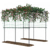 Outsunny Garden Arch Trellis, 7.3 FT Tall Cucumber Trellis, Black