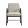 Stella Modern Wood Velvet Armchair in Champagne