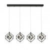 Tulip Collection Integrated LED 4-Light Island Light - Matte Black