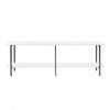 Celine Contemporary Modern 71\" Console Table in White (2-Shelf)