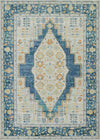 Kinsley Traditional 9'3\" x 11'10\" Area Rug in Blue Indoor Area Rug