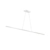 Dainolite Array LED Horizontal Pendant 30w 48\" Matte White Finish White Acrylic Diffuser Lamp