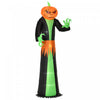 Homcom 9ft Pumpkin Head Ghost Inflatable Halloween Decoration