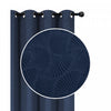 Embossed Panel Shell Navy 84\" - Set of 2 Drapes and Blinds