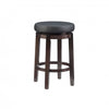 Maya Faux Leather Counter-Height Stool - Black