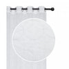 Lurex Embroidered Sheer Panel Diamond White 96\" - Set of 2