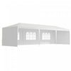 Outsunny 10' X 29' Party Tent, Canopy Tent With Sidewalls And Large Transparent Windows For Garden,