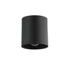 Dainolite Theron 1 Light Flush Mount Matte Black Finish Lamp