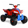 Costway Kids Ride On Atv 4 Wheeler Quad Spring Suspension W/ Lights&music Red