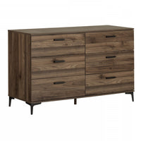 Musano 6-Drawer Dresser - Natural Walnut