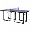 Soozier 6x3ft Compact Midsize Table Tennis Table Multi-use Family Ping-pong Table Free Standing Fold