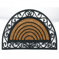 Half Moon - Rubber & Brush Mat Floormat
