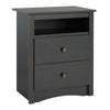 Sonoma 2-Drawer Nightstand - Washed Black