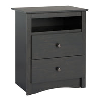 Sonoma 2-Drawer Nightstand - Washed Black
