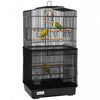 Pawhut 36" Bird Cage For Finches, Canaries Budgies, Parrot Cage With Accessories, Handle, Mesh Cover, Tray, Black