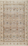 Zaina Traditional 5'0\" x 7'9\" Area Rug in Grey Indoor Area Rug
