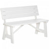 Outsunny Wooden Garden Bench For Outdoor,white