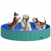 Pawhut Φ63\" Folding Dog Pool For Large Dogs, Portable Pet Kiddie Swimming Pool, Outdoor/indoor Puppy