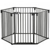 Pawhut Dog Playpen Diy Adjustable, Puppy Play Pen Dog Fences Indoor With Automatically Close Lock, P