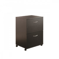 Nordika 2-Drawer Filing Cabinet - Black