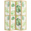 HOMCOM 4 Panel Folding Privacy Screen, Boho Room Divider for Living Room