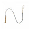 Dual Wood Bead Garland Silver Christmas Ornaments