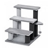 Pawhut Cat Stairs 3 Steps For Bed, Couch With Scratching Posts, Small Cat Tree For Indoor Cats With Toy Ball, 17.5" X 15.5" X 19", Light Grey