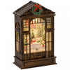 HOMCOM Christmas Snow Globe Lantern w/ Lights, Music and Swirling Glitter