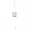 Dainolite Array LED Wall Sconce Vertical 19w Polished Chrome White Acrylic Diffuser Lamp
