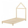 Sweedi Twin Bed with House Frame Headboard - Natural