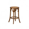 Rae Backless Rattan Counter-Height Stool - Walnut