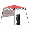 Outsunny 7' X 7' Garden Foldable Pop Up Gazebo Tent With Backpack & Adjustable Legs Outdoor Party Ca