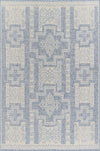Nyra Transitional 5'3\" x 7'0\" Area Rug in Blue Indoor Area Rug