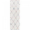 Lola Lattice Large Shag Area Rug - 2'7\" x 8'