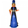 Homcom 10ft Halloween Inflatable Pumpkin Head Reaper Outdoor LED Display