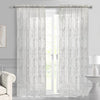 Habitat Limoges White Sheer Rod Pocket Curtain Panel - 55 x 63
