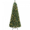 HOMCOM 6 ft Prelit Pop Up Christmas Tree, Collapsible Xmas Tree, Green