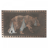 Rubber Evergreen Bear Floormat