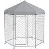 Pawhut Outdoor Dog Kennel Dog Run With Waterproof, Uv Resistant Cover For Medium And Large Sized Dog