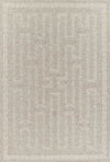 Maze Transitional 5'3\" x 7'0\" Area Rug in Grey Indoor Area Rug