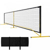 Soozier 22ft Regulation Portable Pickleball Net With Carrying Bag, Yellow
