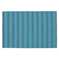 Stripe Outdoor Placemat Blue - Set of 12