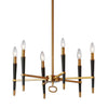 Dainolite Langford 6 Light Chandelier Vintage Bronze Finish Lamp