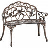 Outsunny 40" Outdoor Garden Bench For Backyard, Porch, Balcony, Bronze
