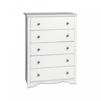 Monterey 5-Drawer Chest - White