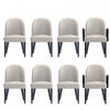 Hillman Modern 8-Piece Dining Chair Set in Light Gray