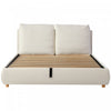 Diana Ottoman Hydraulic Lift Storage Platform Bed with Luxurious Boucle Upholstered and Sturdy Storage,Queen Size,White Queen Bed
